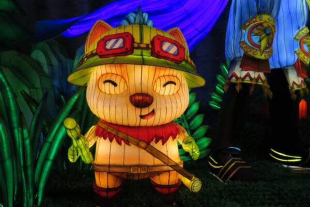 彩灯展台